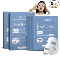 Collagen Mask, Anti-Wrinkle Lifting Face Mask, Collagen Mask Overnight, Collagen Reverse Film Soluble Collagen Sheet Mask with Hydrolysed Collagen