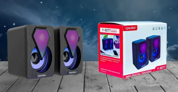 Portable Computer Speaker With RGB Light Y-9077