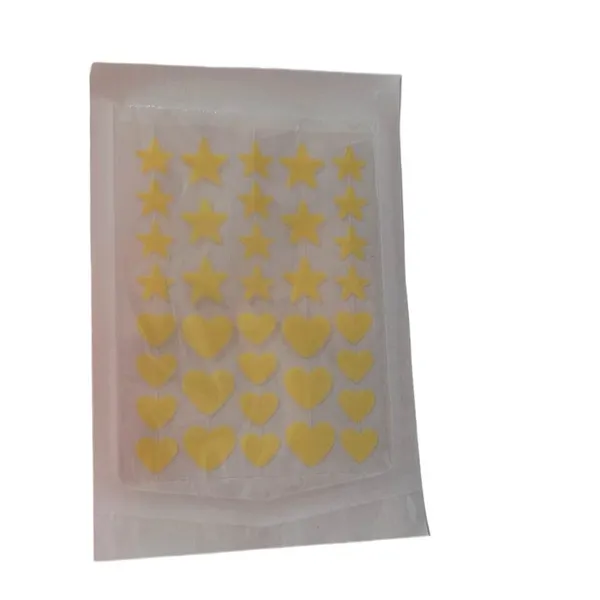 Acne Patch Pimple Patch, Yellow Heart & Star Shaped Acne Absorbing Cover Patch, Hydrocolloid Acne Patches (1 Pack = 40 Dot Patch For 40 Pimples)