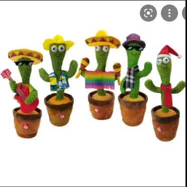 TIK TOK Dancing Cactus Toy Song Singing,Talking,Record & Repeating What You  say Electric Cactus, Wiggle Mimicking Cactus Plush Toy, LED Light for Home  Decor & Babies Interaction | SY Bazzar