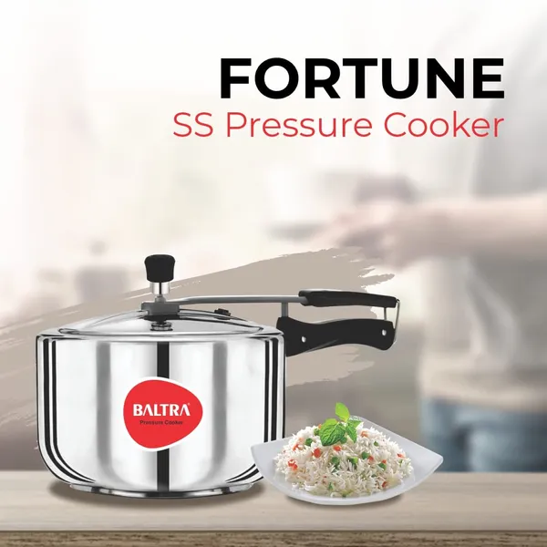 Baltra Stainless Steel Pressure Cooker Fortune 3 Ltr SB