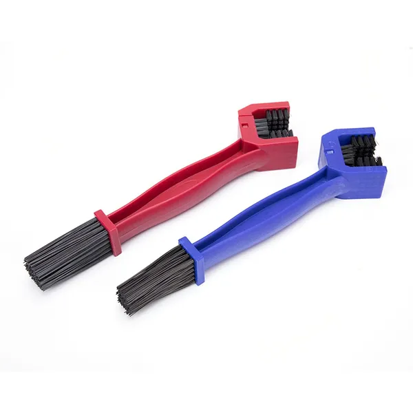 Bicycle Motorcycle Chain Cleaning Tool Gear Grunge Brush Cleaner Red