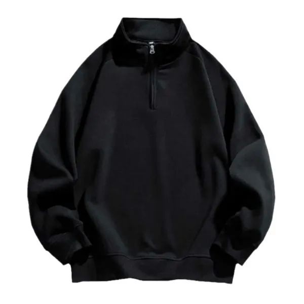 Winter Fashion Half Zipper Sweatshirt For Men