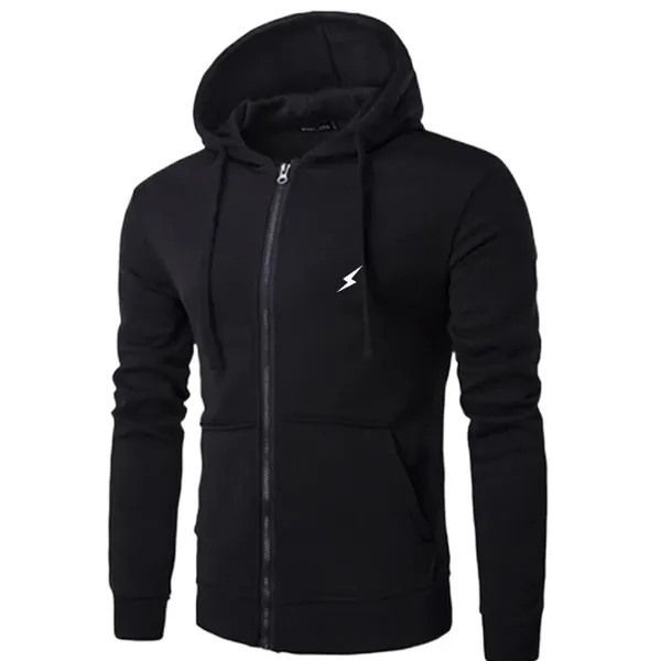 Flash Print Winter Warm Cotton Fleece Pullover For Men