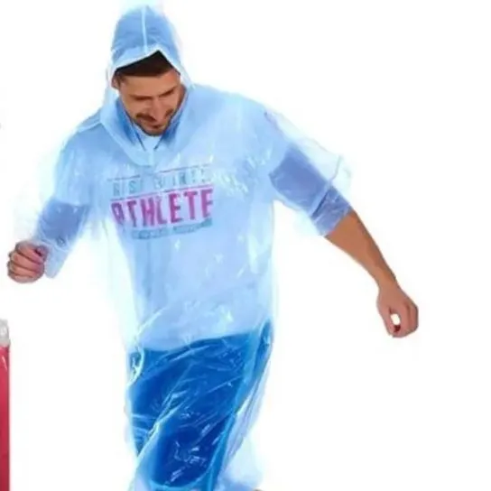 Poncho Raincoat Reusable Lightweight Waterproof Raincoat For Unisex (Colour May Vary)