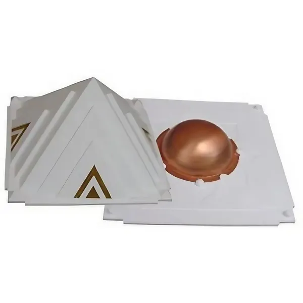 Plastic White Wish Pyramid Reiki Pyramid, For Vastu