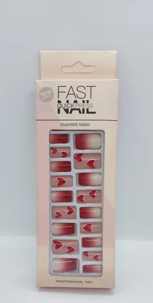 24 Pieces Press On Nails (Fake Nail With Mini Manicure Set - Artificial nail for Daily Wear)