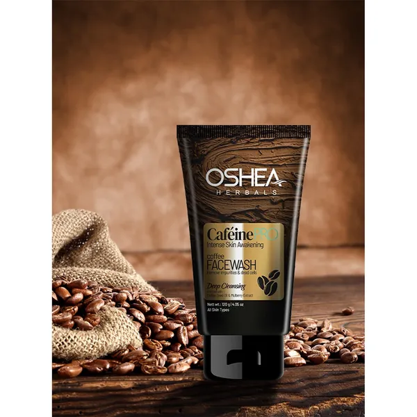 Oshea Herbals Cafeine PRO Coffee Face Wash - 120Gm
