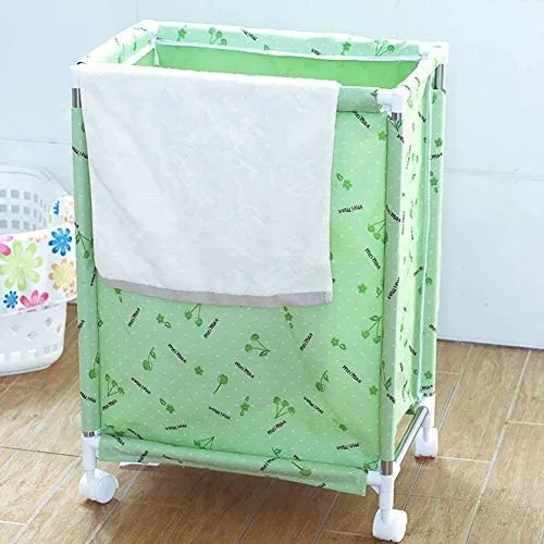 Huge Laundry Sorter/  Basket With Wheels And Single Compartment