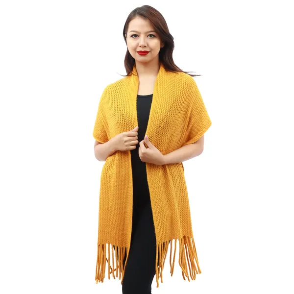 Yellow Woolen Mufflers For Women