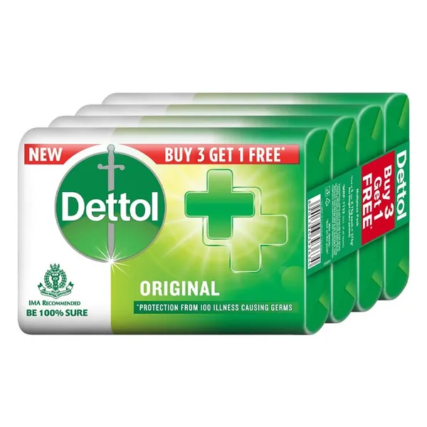 Dettol Original Mega Save Pack 100 gm/Each Soap( 2set )