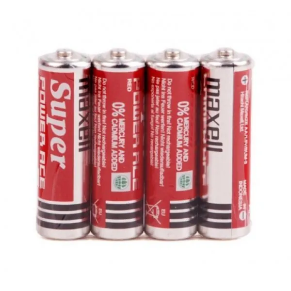Maxell Super Power Ace Red Battery Size AA, 4 pcs