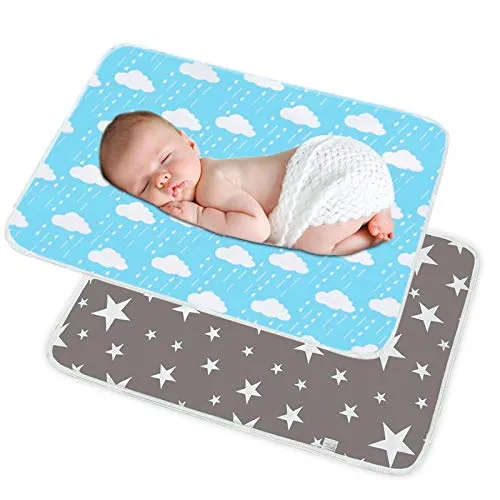 Portable Toddler Diaper Changing Pad Urine proof Waterproof Baby Change Mats Premium Change Pad Liner Bed Pad Play Mat