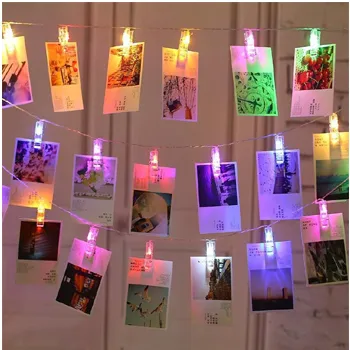 CLIP LED Photo String Light 20 Photo Clips Fairy Twinkle LightsABCD-duplicate