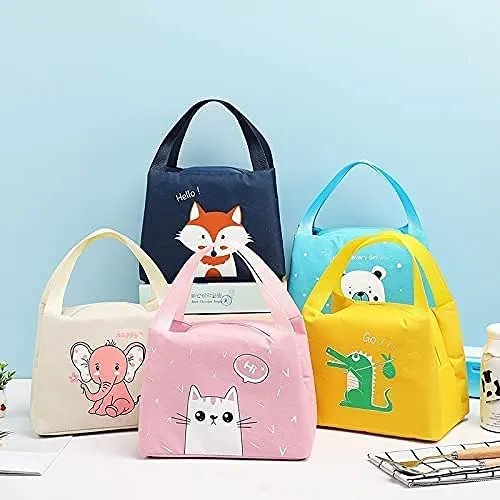 Small Bento Cute Pet Series Thermal Insulated Lunch Bags With Zippers (21cm*16cm*15cm) - Lunch Bags