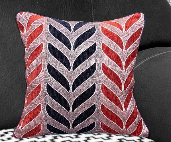 Set Of 5 Chenille Cushion Covers - 16 Inch X 16 Inch