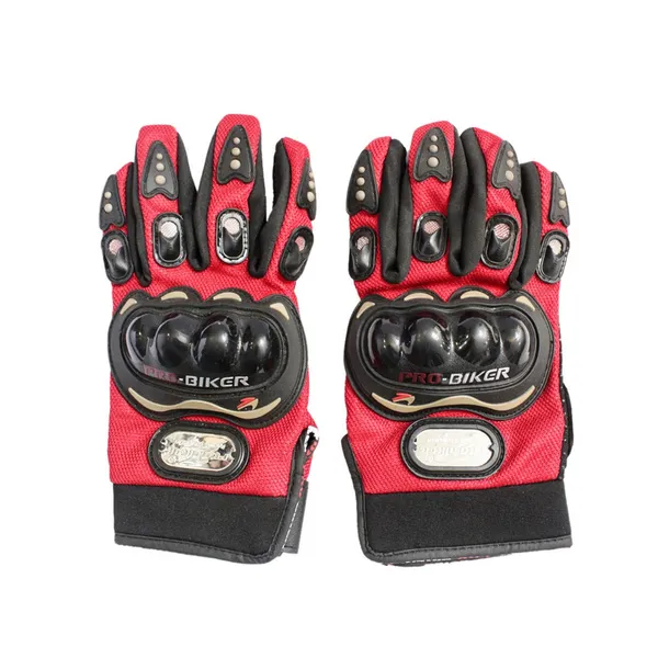 Red/Black Pro Biker Full Gloves Xl
