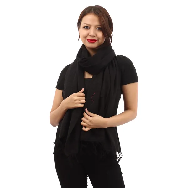 100 % Black Cashmere 4ply
