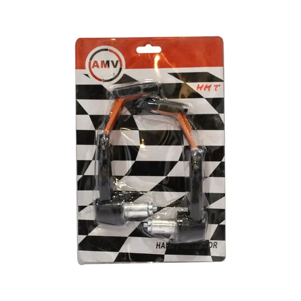 Amv Motorcyle Lever Guard Black/Orange