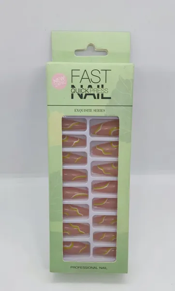 24 Pieces Press On Nails (Fake Nail With Mini Manicure Set - Artificial Nail For Daily Wear ) By Savyata Stores