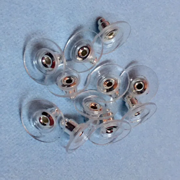 Gold/Silver Colored Earrings Stoppers - 25 Pairs