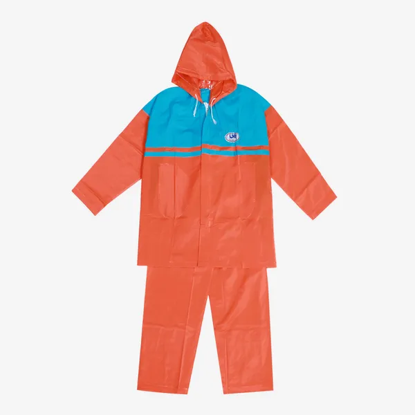 Orange Plastic Raincaot For Kids