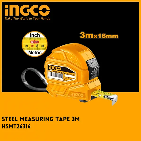 Ingco Measuring Tape 3M HSMT26316