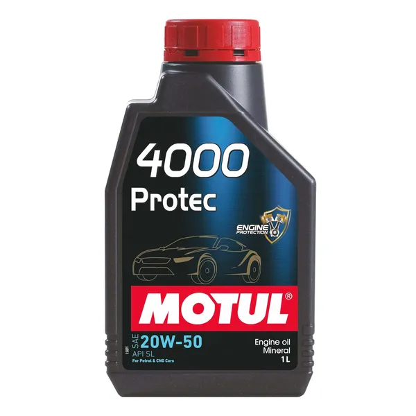 Motul 4000 Protec 20W50 1L | API SL( Passenger Car Motor Oils)