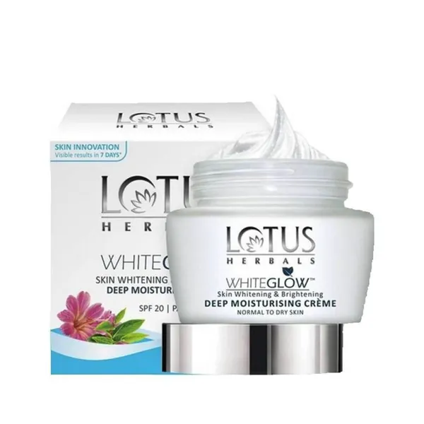 Lotus Herbals WhiteGlow Deep Moisturizing Crème SPF 20 - 50Gm
