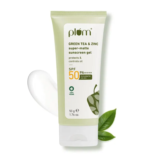 Plum Green Tea & Zinc Super Matte Sunscreen Gel SPF 50 PA++++ (50 Gm)