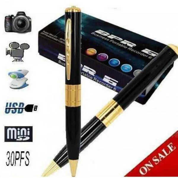 Spy full black color Pen Camera II