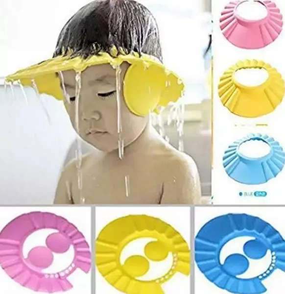 Baby Shower Cap/ Bath Cap Waterproof And Adjustable