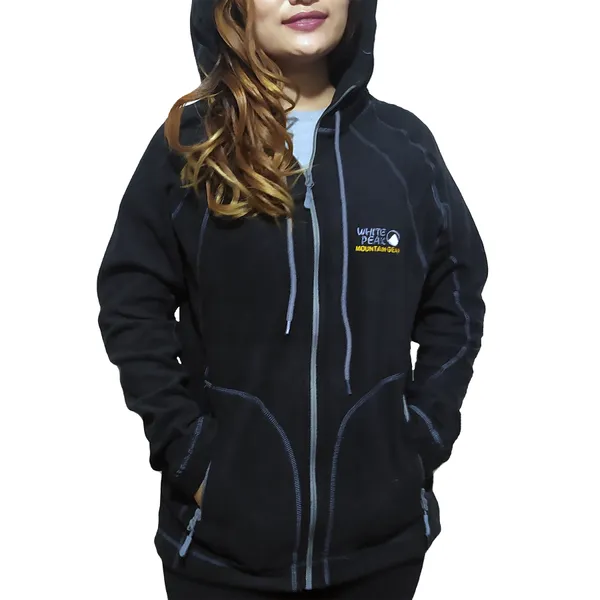 White Peak Trekkings and Hikings Polar Hiking Fleece Hoody Winters Jacket for Women