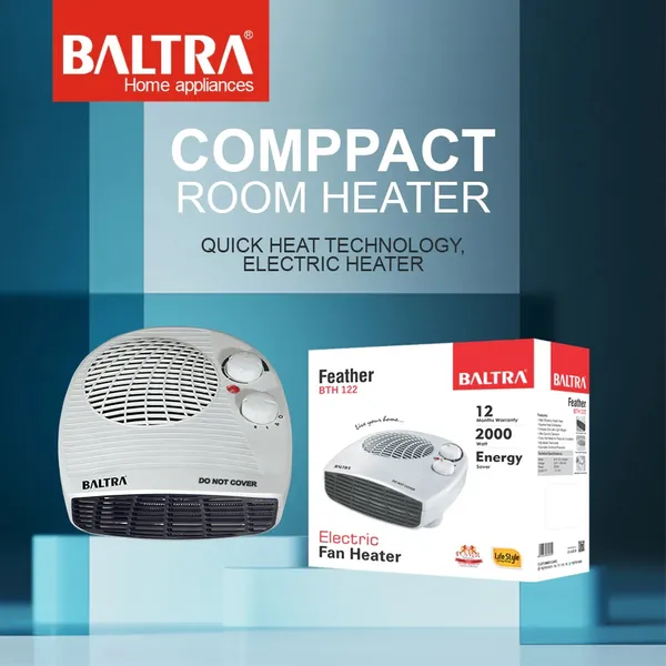 Baltra Feather BTH122 Heater/Blower with Thermostat