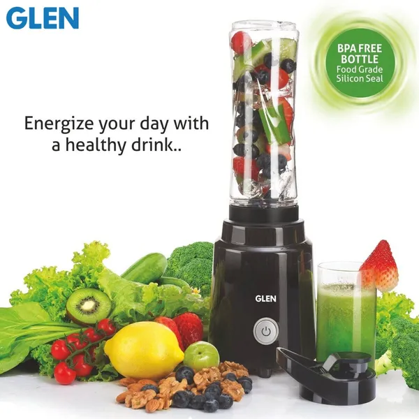 Glen Electric 0.6L Personal Blender 200W BPA Free Bottle With Carry Handle