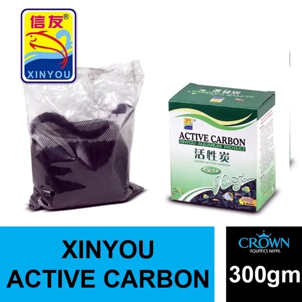 Activated Carbon Media For Aquarium Filteration 300gm by Crown Aquatics