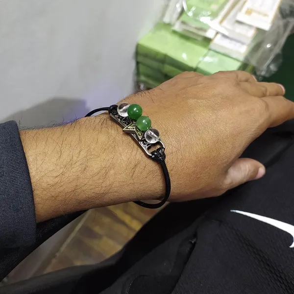 Adjustable Size Super Fancy Sticky Stones Chain Bracelet For Men