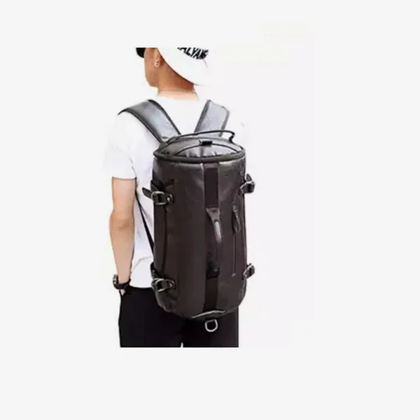 New Fashion Pu Leather Sport Gym Bag Travel Backpack