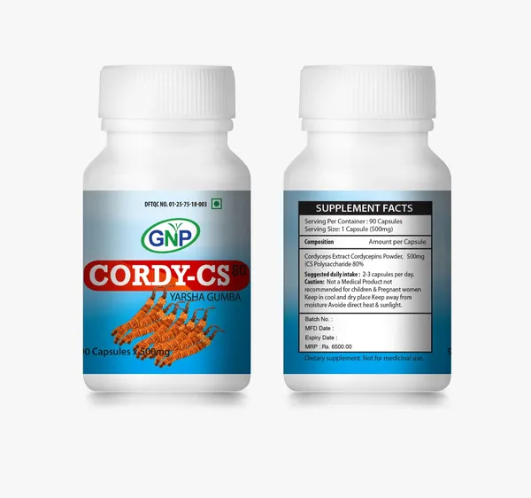 GNP Cordy CS-80 (Yarsha Gumba) Supplement 80% - (90 capsules)