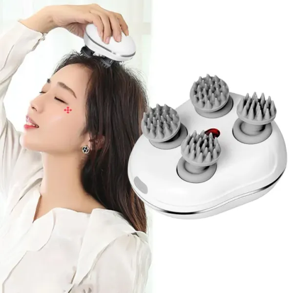 Smart Scalp Massager USB Charging Kneading Vibration Head Massager Stress Relief