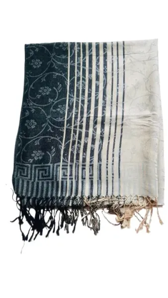 Multicolor Floral Print Pashmina Shawl For Women