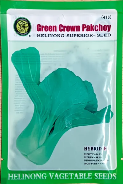 Green Crown Pakchoy Seed For Vegetables And Salad 10 Gm Packet