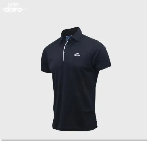 Black Doro Dot Polo With Stripe Design For Men - Fashion | T-Shirts For Men | Men'S Wear | Polo T-Shirts |.