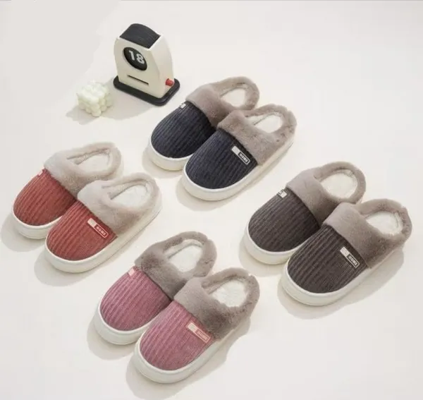 Soft Indoor Fur Slipper For Women - Color May Vary