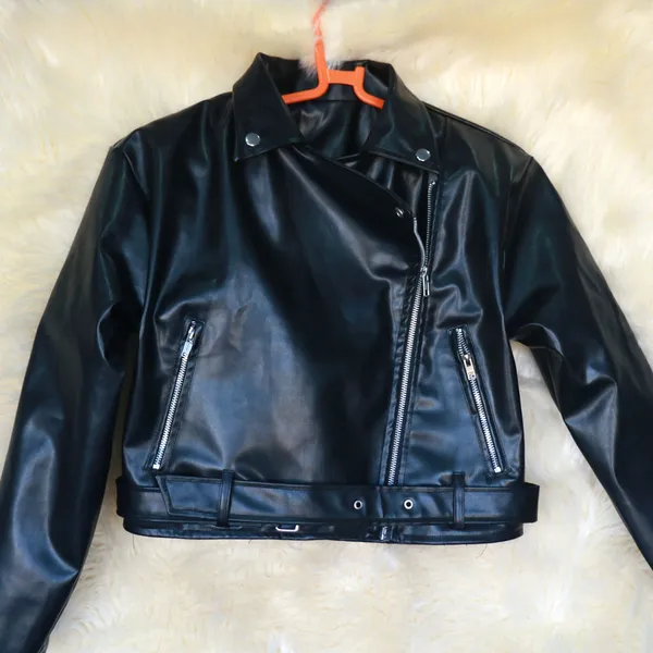 Black Faux Leather Jacket