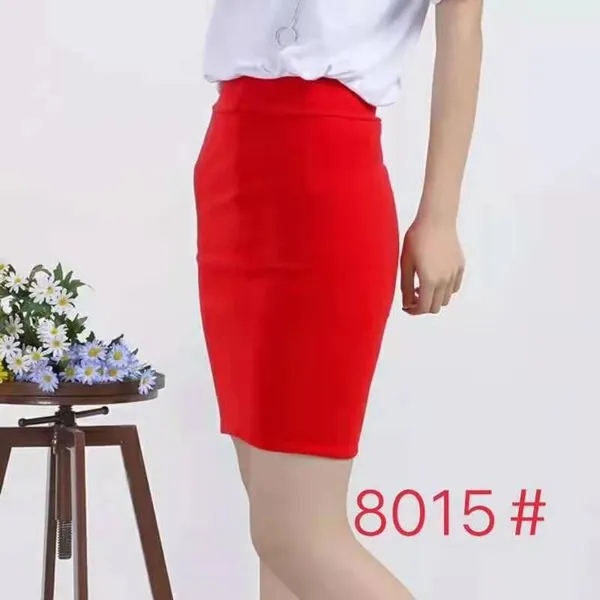 Solid Pencil Skirt For Women
