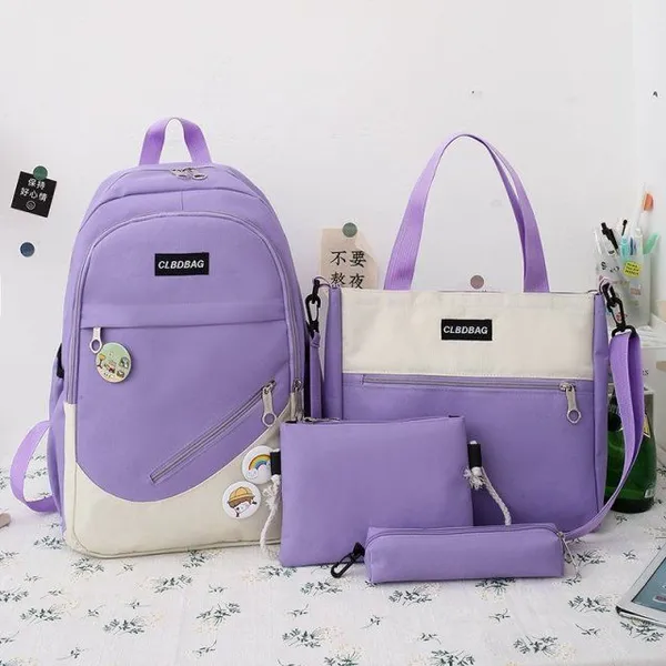 4 In 1 Bagpack Set, School College Bag