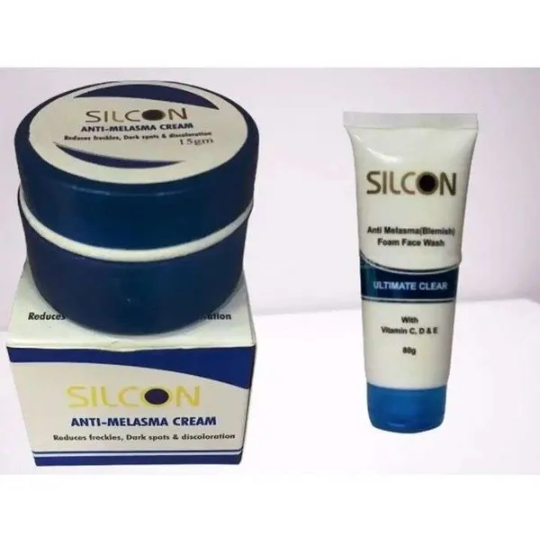 Silcon Anti Melasma Cream 15G And Foam FaceWash 80G Combo