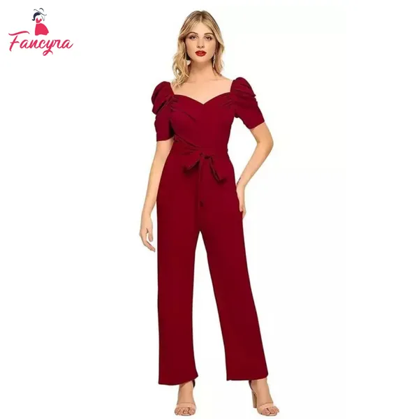 Women Cocktail  Solid Maxi Stylish Western Jumpsuit