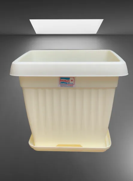 Beautiful Square Planter 8" ( With Plate ) For Indoor And Outdoor Garden